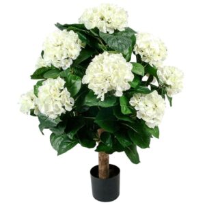 Hortensia | Konstgjord stor krukväxt vit 50 cm