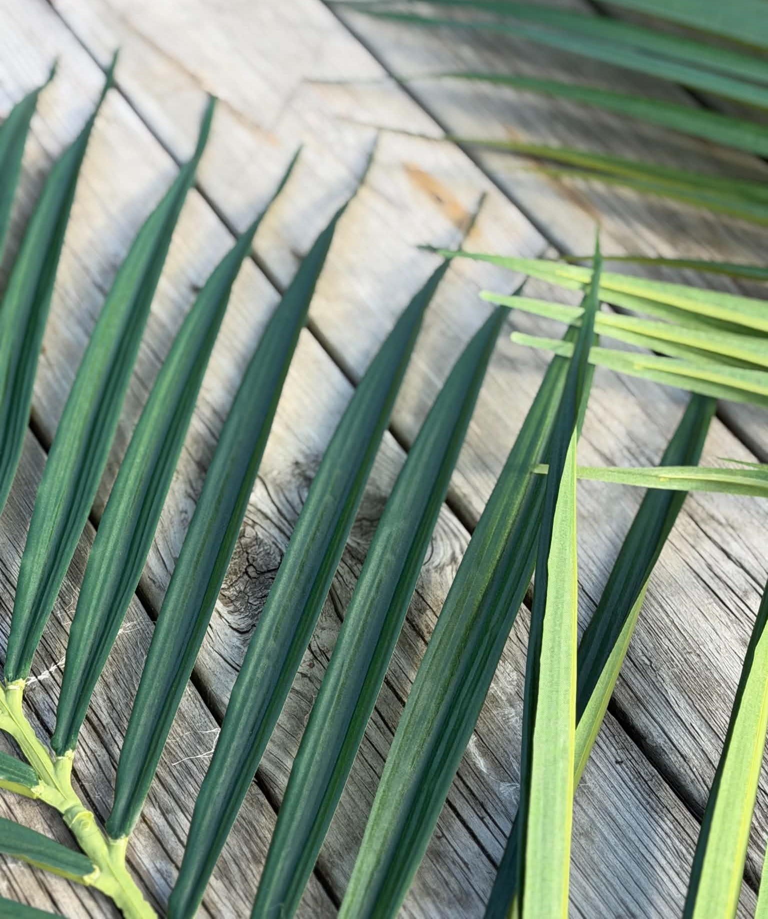 Konstgjort palmblad Areca grönt UV 110 cm - Bild 2