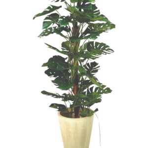 Grönt konstgjord Monstera träd 130 cm