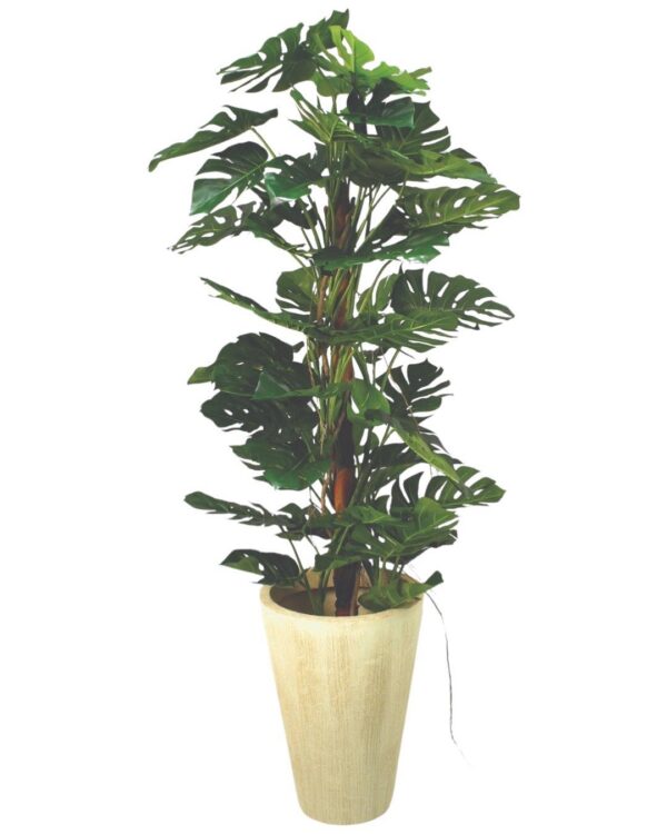 Grönt konstgjord Monstera träd 130 cm