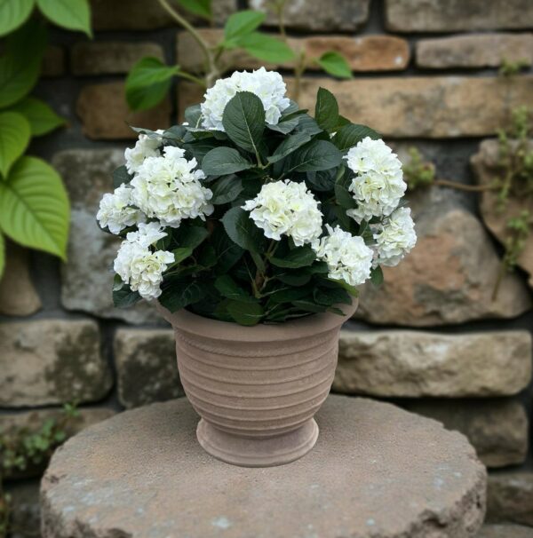 Hortensia | Konstgjord stor krukväxt vit 50 cm
