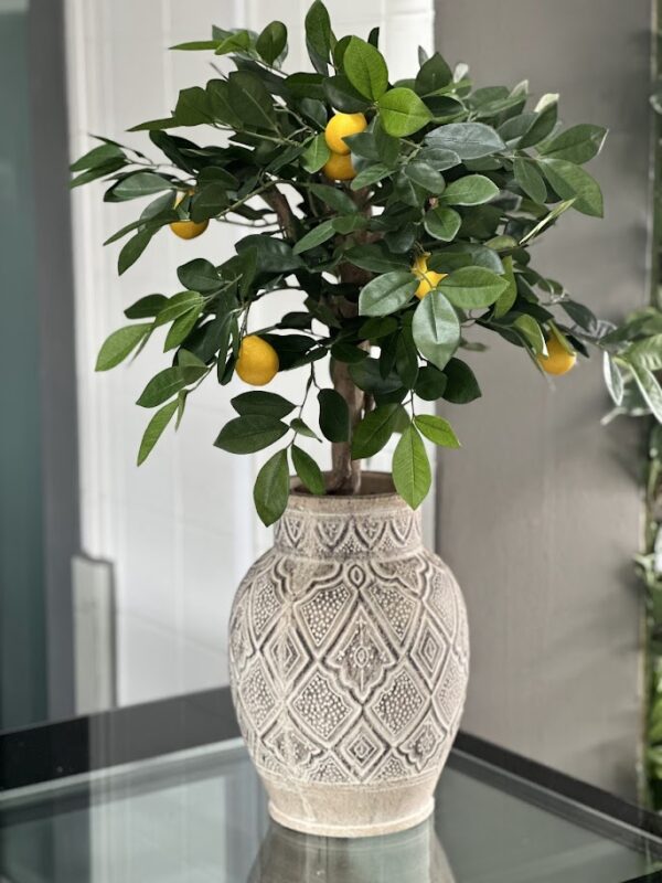 Citronträd | Konstgjord äkta stam 70 cm - Bild 3