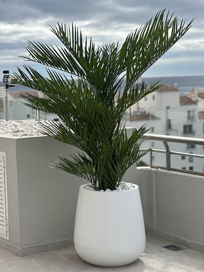 Palm | Konstgjord stor Arecabuske Grön UV 230 cm - Bild 7