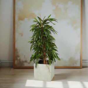 Longifolia | Konstgjord buskformad äkta stam Grön UV 140 CM