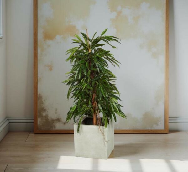 Longifolia | Konstgjord buskformad äkta stam Grön UV 140 CM
