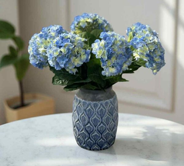 Konstgjord blå Hortensia