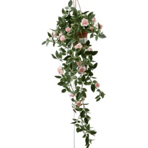 Konstgjord hängros rosa 50 cm