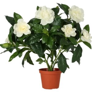 Konstgjord vit krukväxt Gardena 32 cm