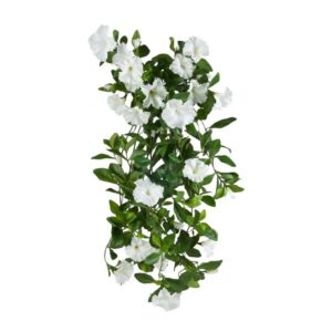 Konstgjord vit petunia hängväxt 85 cm