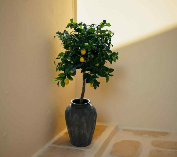 Konstgjort citronträd 140 cm i urna