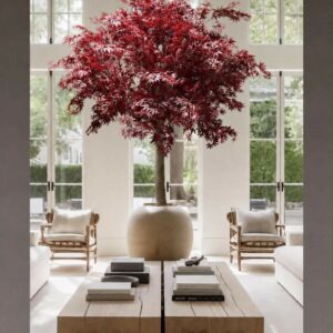 Lönn | Konstgjort rött Mapleträd med Glasfiberstam UV 350 cm
