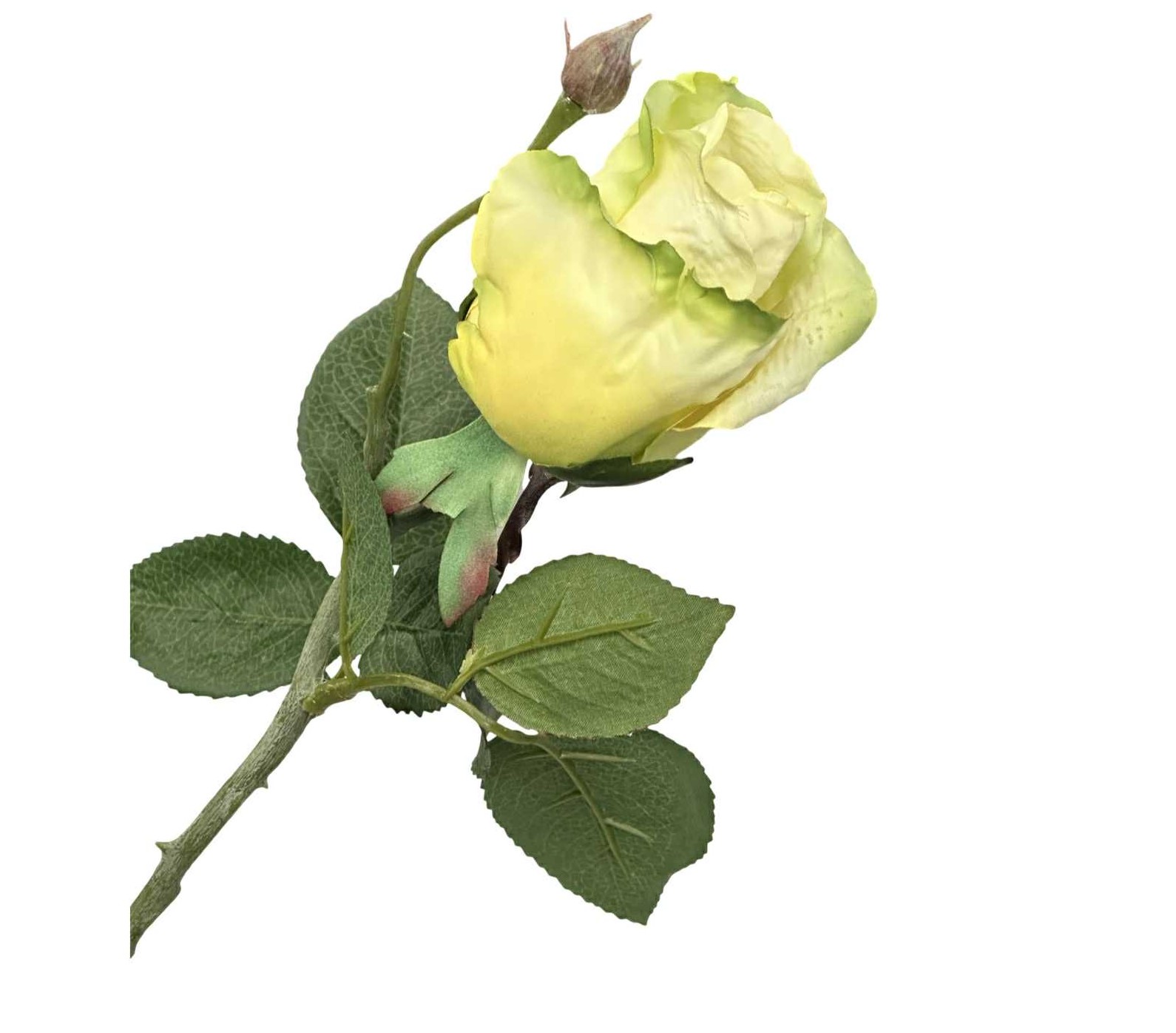 Ros-Konstgjord Snittblomma Creme-Grön Gatsby 34 cm