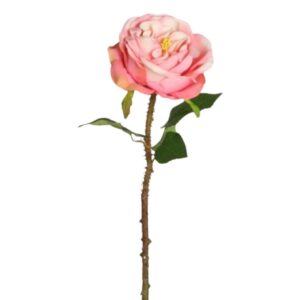 Konstgjord rosa ros 38 cm