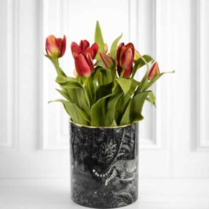 Bukett | Konstgjord Tulpan bunden röd 40 cm