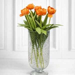 Tulpan | Konstgjord snittblomma orange 45 cm