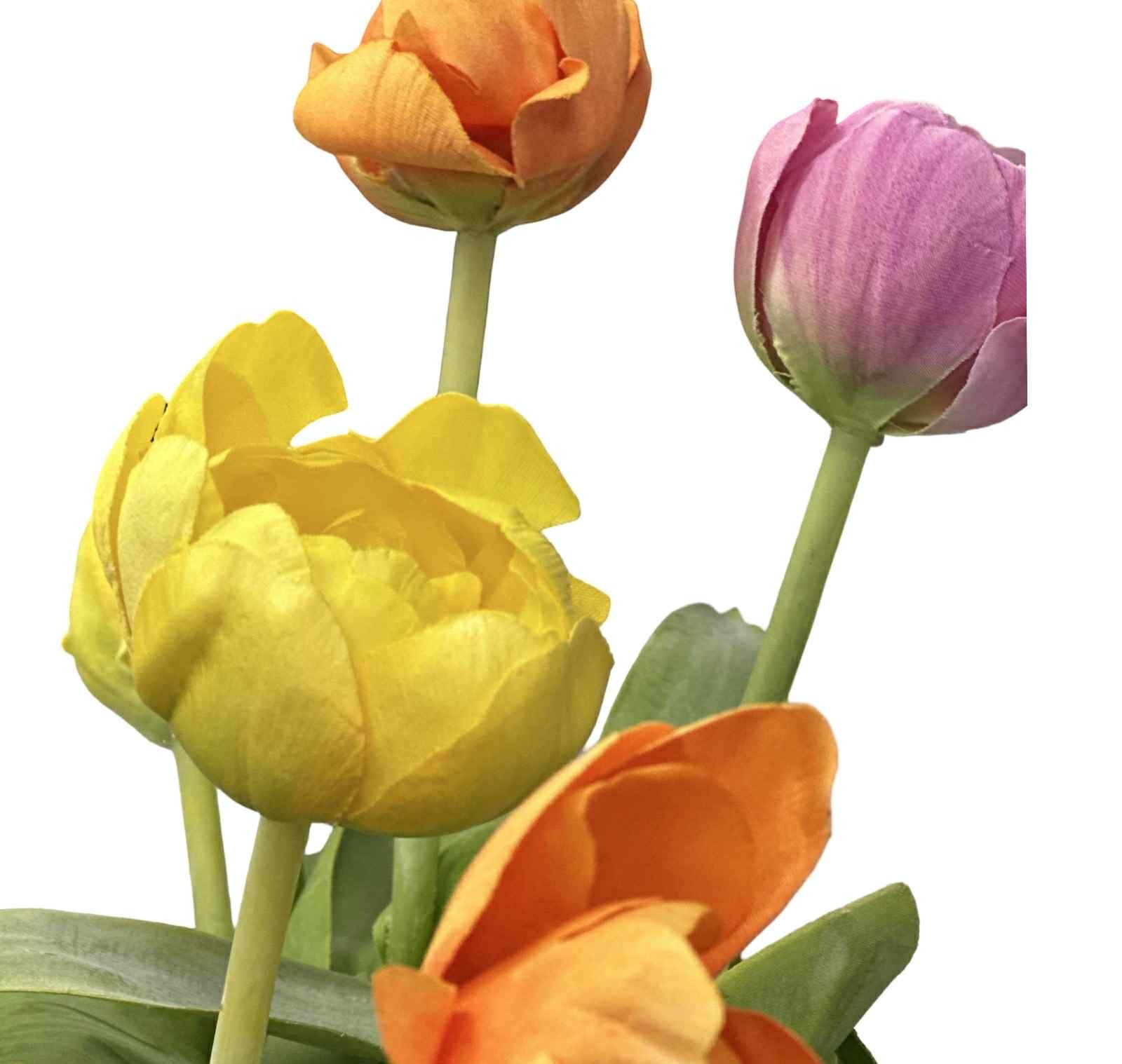 Tulpan | Konstgjord snittblomma orange 45 cm - Bild 3