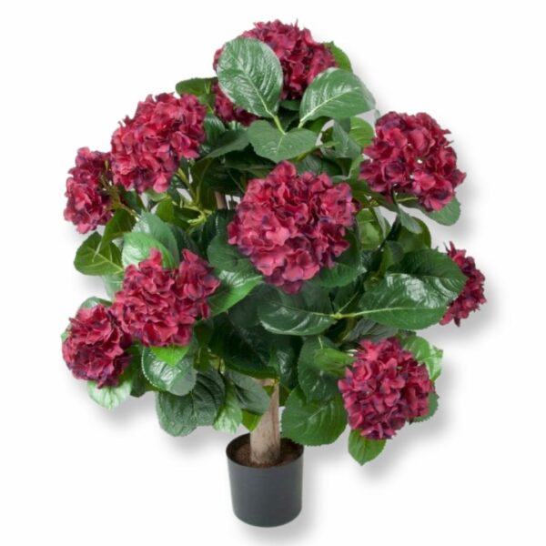 Hortensia | Konstgjord Blommande vinröd UV 50 cm