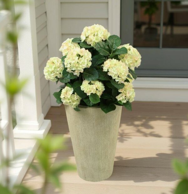 Hortensia | Konstgjord stor krukväxt Cream UV 50 cm - Bild 3
