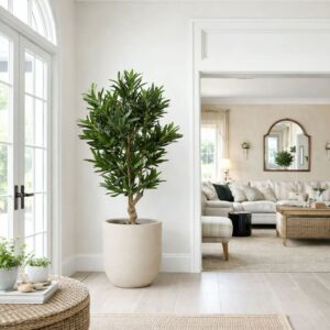 Konstgjord Croton 180 cm i sandy kruka