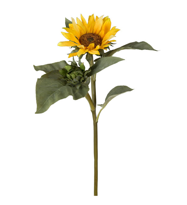 Solros | Konstgjord Snittblomma stor Gul 70 cm