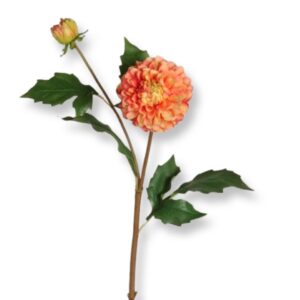 Dahlia | Konstgjord snittblomma Orange 52 cm