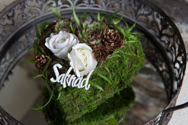 Rosenknopp | Dekoration - Vattentåliga rosor Ø7,5x5cm - Bild 3