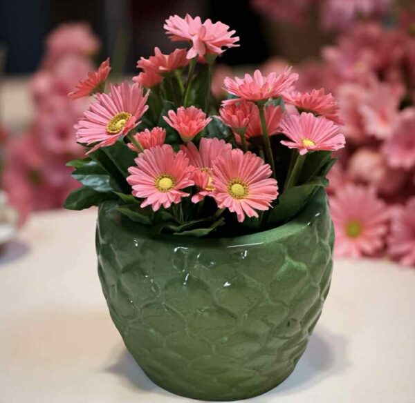 Gerbera | Konstgjord krukväxt Rosa 35 cm