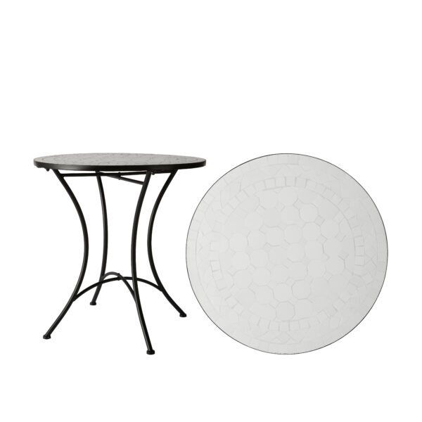 BORD | CAFÈ & MOSAIK BORD VIT 70X72CM