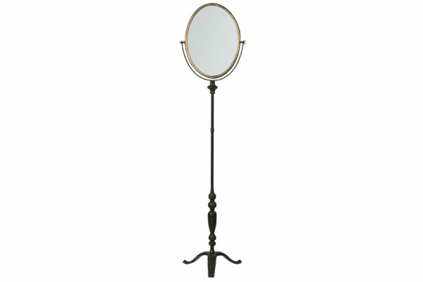 Spegel | Oval Golvspegel Svart 37x31x152cm