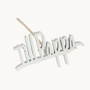 Stick Till Pappa Vit 6 cm