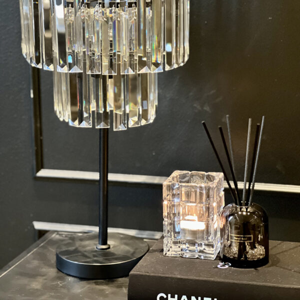 Belysning l Bordslampa Kristall & Guld - Bild 4