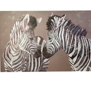 Tavla på två Zebra 80x120 cm