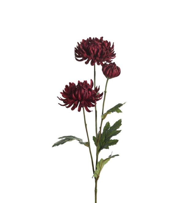 Konstgjord Chrysanthemum röd 60 cm