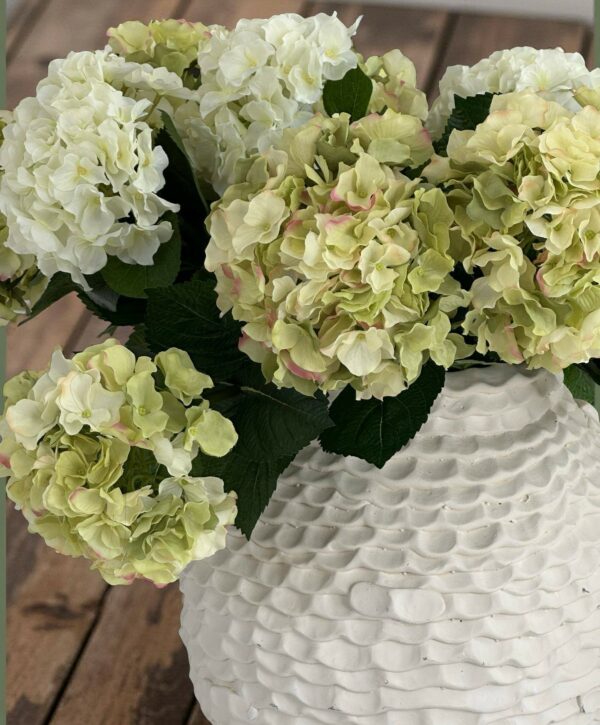 Hortensia | Konstgjord Snittblomma Cream Lime 47 cm