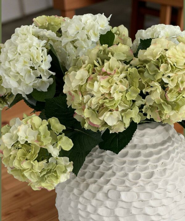 Hortensia | Konstgjord Snittblomma Cream Lime 47 cm