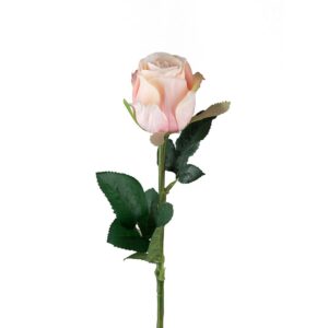Konstgjord ljusrosa ros 50 cm