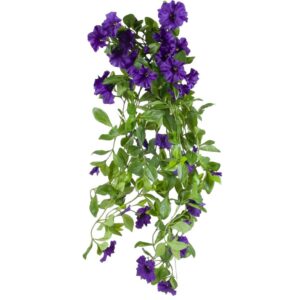 Blå konstgjord Petunia som hängväxt