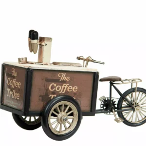 Inredning-Cykel Kaffeshop-Brun Metall 27x13x17cm