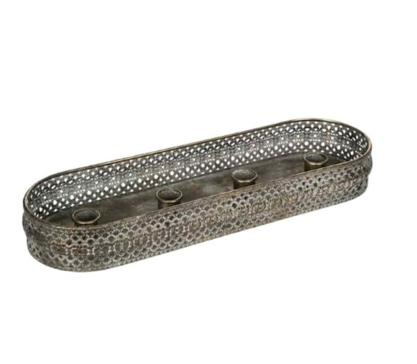 Ljusstake Advent Antik Guldbrun 41 cm