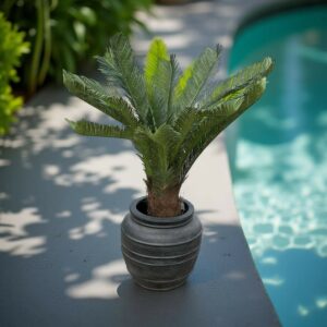 Palm | Konstgjord Cycas äkta palmfaser UV 110 cm