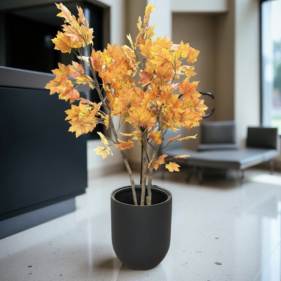 Lönn | Konstgjord Höst Kvist Gul/Orange 80 cm - Bild 2