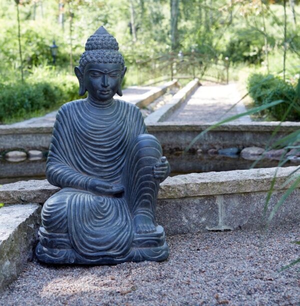Trädgårdsstaty | Buddha sittande stor 46x42x83cm - Bild 3
