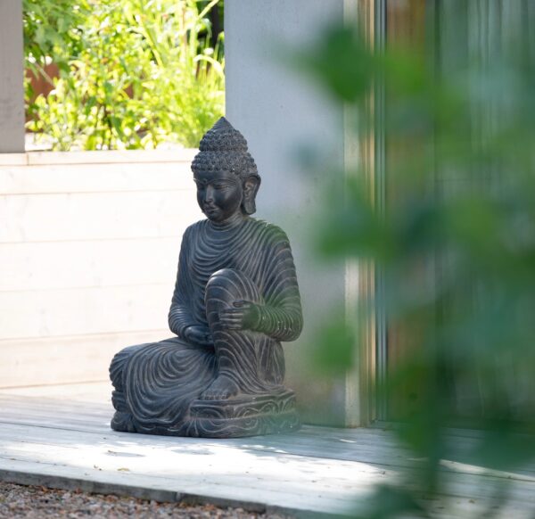 Trädgårdsstaty | Buddha sittande stor 46x42x83cm - Bild 2