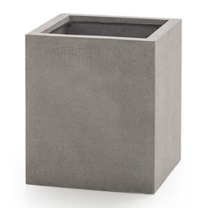 Grå betongkruka Cube