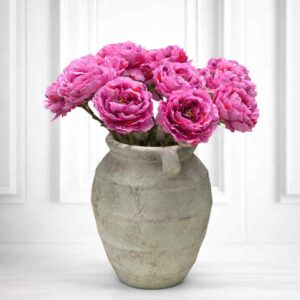 Pion | Konstgjord snittblomma skarp rosa 70 cm