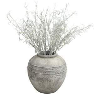 Konstgjord vit kvist med snö