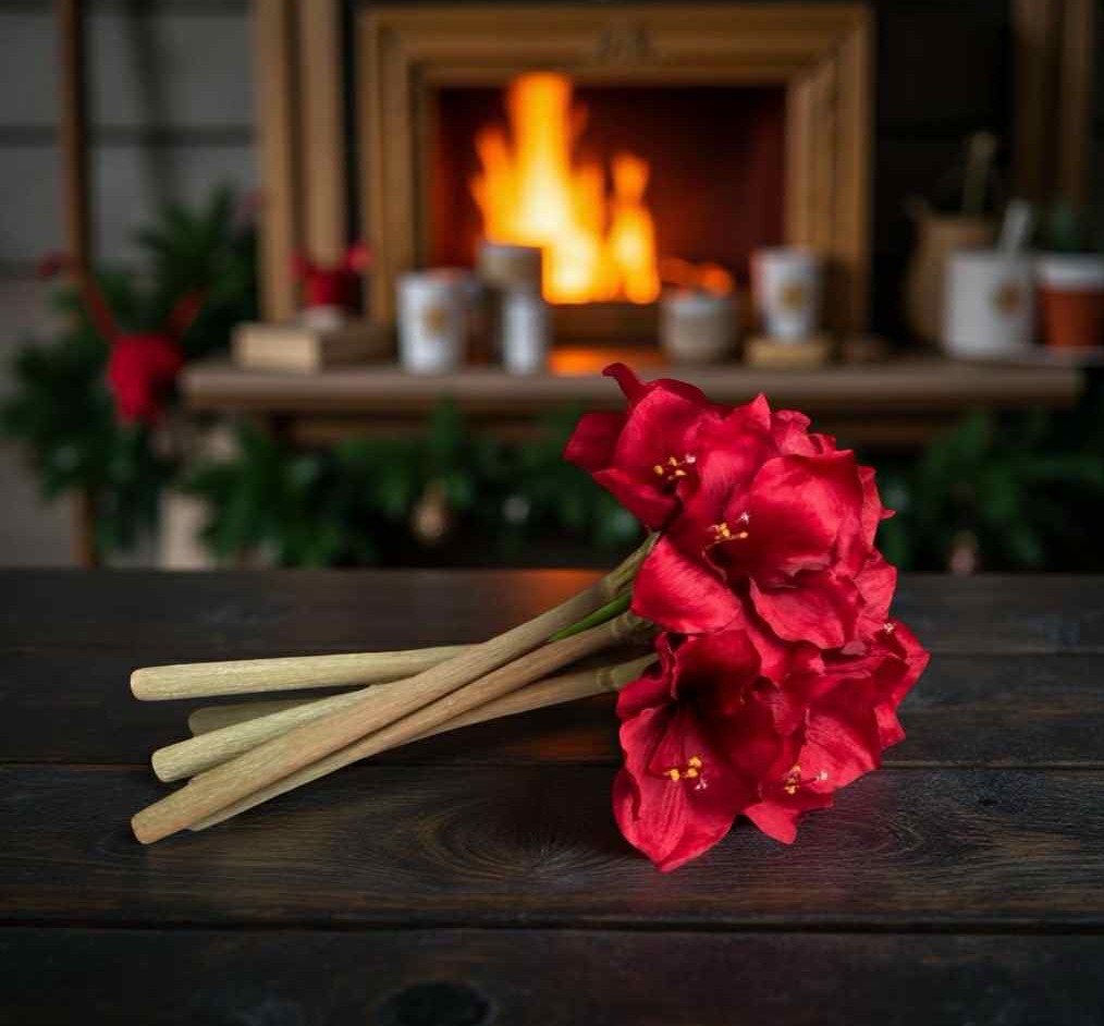 Konstgjorda Amaryllis röda