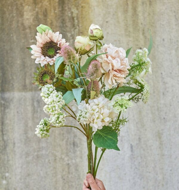Solros | Konstgjord Snittblomma creme 55 cm