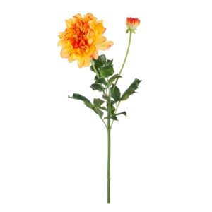 Konstgjord orange Dahlia UV 82 cm