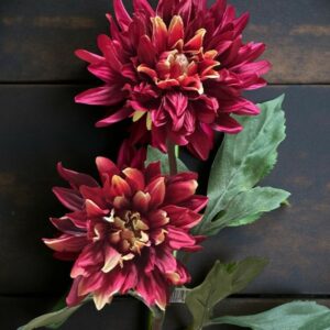 Dahlia | Konstgjord Snittblomma Burgundy 55 cm